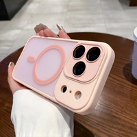 Couverture de téléphone portable d'aimant de Texture mate de tendance pour l'iPHONE 11 12 13 15 14 Plus 17 Promax étui magnétique résistant aux rayures en gros