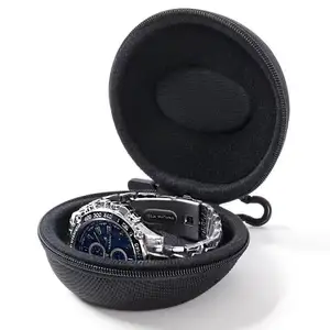 Cassa orologio Semi-rigida EVA shell case di lusso con cerniera da viaggio custodia orologio impermeabile EVA watch case