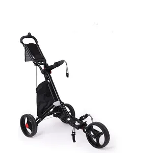 Chariot de Golf électrique pliable pour adultes, nouveau chariot de Golf à 3 roues, traction à poussée, Portable et mobile