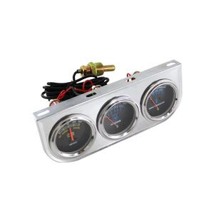 웬레 공장 직판 12V 24V <span class=keywords><strong>2</strong></span>인치(52mm) 암페어 오일 압력 수온 자동차 게이지 세트 유니버셜 크롬 트리플 3 - Product Image 5