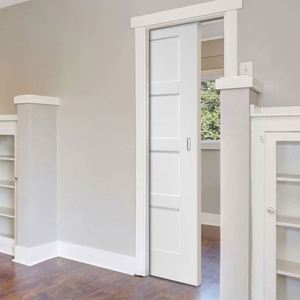 Kit de Herrajes WEKIS para Puertas Correderas Ocultas, Reforzado con Acero, para Marcos de Madera, con Tornillos para Rieles Deslizantes - Uso Comercial/Residencial - Product Image 6