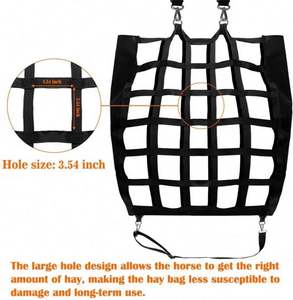 Sac de nourriture pour cheval à alimentation lente de grande capacité, sac à foin, sac de transport, filet de rangement, sac de nourriture pour cheval, échantillon gratuit - Product Image 4