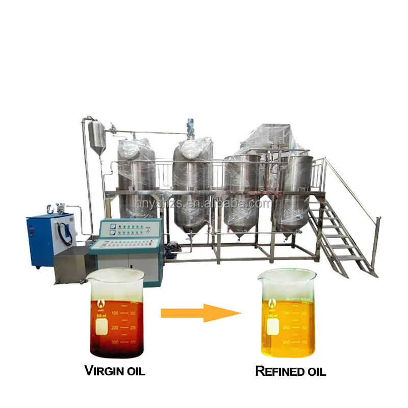사용 된 식용유 정제 기계 식용 석유 정제 기계 동물 지방 석유 정제 기계