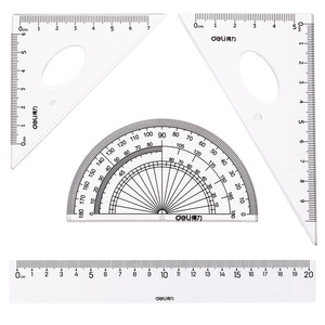 Deli Student Ruler Set 15cm 4 Piece With Protractor And Set Square For School Use - Product Image 5