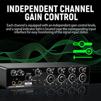 4-in-4-Out USB-Audio-Interface mit ASIO-Treiber USB 3.0 Soundkarte für Studioaufnahmen, Streaming, Podcast und Musikproduktion