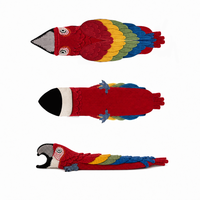 Chaussettes 3D Confortables en Tricot pour Équipe, Motif Ara, Oiseau Tropical, Personnalisables avec Logo de Mascotte, Marchandises d'Entreprise