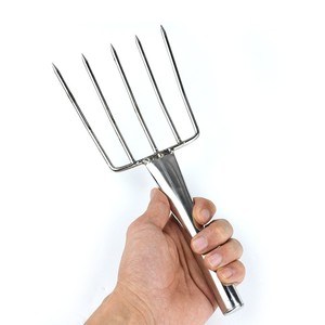 Yolecen Kho Lớn Năm Răng Thép Không Gỉ Gạo Ngã Ba Kim Loại Nhà Bếp Nhà Hàng Căng Ăn Công Cụ Năm Móng Xẻng Cho Đậu - Product Image 4