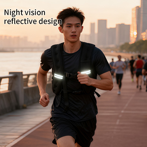 سترة تدريب محمولة من النيوبرين مثقلة بالفولاذ، متينة ومقاومة للماء، مع شريط عاكس وتصميم جيوب وأحزمة كتف سميكة - Product Image 5