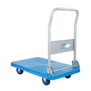 Carretilla de Mano Portátil Uni-Silent de 200 kg, Plataforma Plana de Acero de 440 lb, Carro Plegable con Plataforma de Plástico PLA200Y-DX - Product Image 1