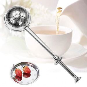 304 Stainless Steel Mesh <b>Tea</b> Infuser Ball Portable Telescopic Cylinder Eco-Friendly Herbal <b>Tea</b> Strainer Lid Loose <b>Tea</b> - Product Image 3