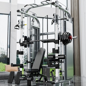 Máquina Smith Multifuncional Completa con Soporte para Sentadillas, Entrenamiento de Brazos, Pecho y Piernas, Equipo de Fitness Comercial de Hierro - Product Image 1