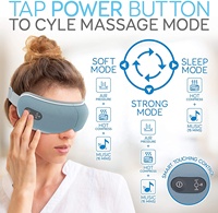 Masseur oculaire électrique intelligent avec airbag, vibration, compression thermique, masque de soulagement de la Migraine, améliore le sommeil, cadeaux idéaux