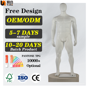 Yihe personalizzabile da 185cm di vendita al dettaglio in fibra di vetro posizione dritta intera finestra di visualizzazione manichini maschili - Product Image 3