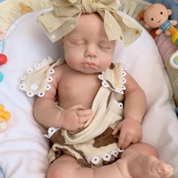 Poupées Reborn LouLou en silicone souple de 13 pouces, personnalisation du sexe et de la coiffure, jouets de poupées simulant des nourrissons prématurés