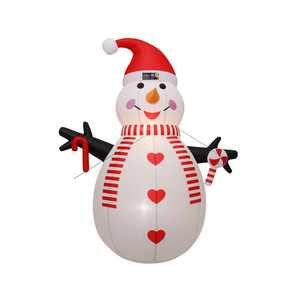Inflatable <b>Snowman</b> <b>Outdoor</b> Holiday Yard Decoration 6 Ft <b>Lighted</b> Christmas Decor For Garden And Lawn Display - Product Image 1