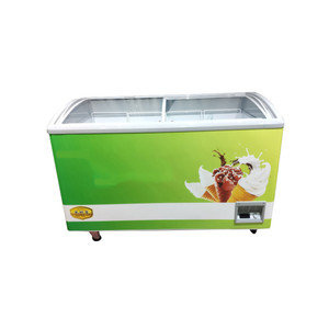 Congelador de Helados con Puerta de Vidrio Curvo, Congelador Horizontal con Puerta Corredera, Congelador Vertical - Product Image 1