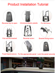 Barras Transversales Universales de Aleación de Aluminio para Techo de Auto, Personalizables para Varios Modelos, para SUV, en Negro o Plata - Product Image 3