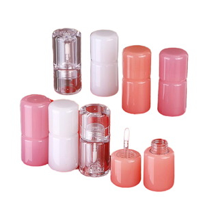 맞춤형 개인 라벨 3ml 미니 립글로스 프로스트 병 독특한 로즈 골드 색상 어린이를위한 핫 스탬핑 플라스틱 지팡이 - Product Image 1