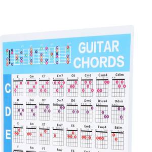 Guitar <span class=keywords><strong>Chord</strong></span> Poster 56 Couleur Coded Paper Education Reference Guide for Ukulele Players - Product Image 5