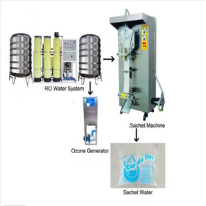 1000L Complete Sachet Water Produce Line/ Bag Filling LineSachects for Pure Water/ Rolls Sachets 1000L Com - Product Image 1