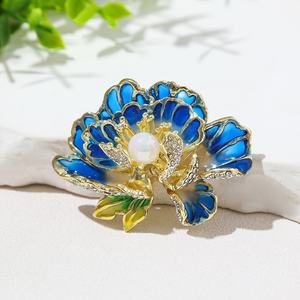 Broche de Flor de Peonía Rosa de Alta Gama para Mujer, Exquisito, Clásico y Elegante, Estilo Cheongsam, Nuevo Estilo Chino, Insignia de la Dinastía Han - Product Image 4