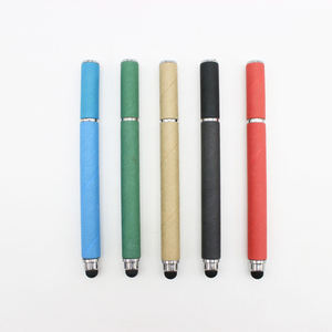 2 in 1 Multifunctional Click Touch Screen Capacitive Pen <b>Cardboard</b> Pen Custom <b>Rolling</b> Paper Pen with Logo - Product Image 1