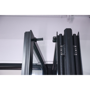 Puertas Plegables de Aluminio Estilo Americano AMJ NFRC con Mosquitera Retráctil Integrada <span class=keywords><strong>para</strong></span> Balcón - Product Image 3