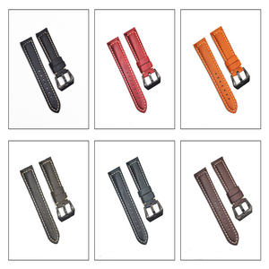 Luxury Italiano Vintage Oiled Cowhide Leather With <strong>Pam</strong> <strong>Buckle</strong> 20mm 22mm 24mm 26mm Watch Leather Strap Band - Product Image 6