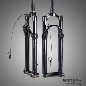 Fourche avant Retrospec 28,6 mm, axe 12x100 mm, suspension à air, réglage du rebond, VTT 29 pouces - Product Image 1