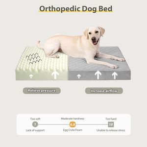 Oem Logo Niet-Afstotende Huidvriendelijke Korte Pluche Surfage Extra Groot Hondenbed Met Afneembare Wasbare Hoes - Product Image 3