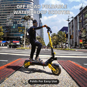 สกู๊ตเตอร์ไฟฟ้า EU Road พับได้ กันน้ำ โครงอะลูมิเนียม สำหรับผู้ใหญ่ แบตเตอรี่ลิเธียม มอเตอร์คู่ ระยะไกล ควบคุมผ่านแอพ - Product Image 2