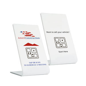 Nfc टेबलटॉप मेनू डिस्प्ले, होटल और गूगल समीक्षा मेनू के लिए ntag 213 चिप के साथ थोक क्यूआर कोड स्कैनिंग स्पॉट - Product Image 2