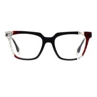 Gafas de Lectura con Montura Cuadrada Completa, Ligeras, de Acetato Laminado, Diseño de Moda de Lujo Unisex con Logotipo Personalizado, Gran Venta