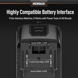 Paquete de Baterías Recargables de Iones de Litio de 21V Serie <span class=keywords><strong>KO</strong></span> con Pantalla LED de Energía, Tasa de Descarga de 5C/15C para Herramientas Eléctricas Inalámbricas - Product Image 5