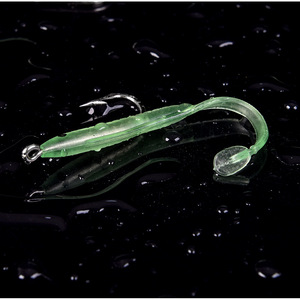 10 Pezzi/Lotto Esca Artificiale Morbida a Forma di Spigola con Coda a T 8cm 10cm 12cm Esca Morbida da Pesca con Amo - Product Image 3