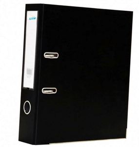 Meilleur prix – Étiquettes de dos autocollantes noires de 75 mm de large, couleurs assorties, idéales pour classeurs à levier et dossiers à languettes - Product Image 1