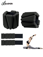 Paire de poids réglables pour chevilles et poignets, bracelets lestés en silicone souple, bandes de fitness pour yoga et Pilates