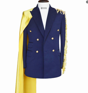 Maßgeschneiderter Herren-<span class=keywords><strong>Blazer</strong></span> Fabrikgefertigter Sportmantel mit Taschen Lässiger Stil Maßanzug-Jacke Übergrößen Business-Anzüge Bestseller - Product Image 1
