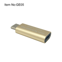 Adaptador Bloqueador de Datos USB C a USB de Aleación de Aluminio, Marca Gold, Nuevo, con Fuente de Alimentación AC/DC para Laptop y Teléfono Móvil, 100% Compatible con OEM