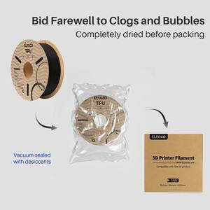 เส้นพลาสติก TPU ELEGOO น้ำหนัก 1 กก. ขนาด 1.75 มม. สำหรับเครื่องพิมพ์ 3 มิติ ความแข็ง 95A Shore พร้อมความยืดหยุ่นสูงและบริการขึ้นรูป - Product Image 6