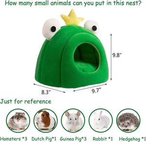 ZYZPET – lit pour animaux domestiques, nid de Hamster, cochon néerlandais, hérisson, Rat, Chinchilla, guinée, <span class=keywords><strong>maison</strong></span>, bouledogue vert - Product Image 2
