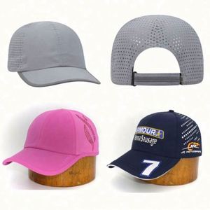 Laser-Cut Air Vent Light Baseball Sports Caps Custom Performance Hats BSCI Real Factory Manufacturer <b>Small</b> Business Welcome OEM - Product Image 6