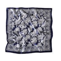 Écharpe en soie pour femmes, 60 cm, petit carré, imprimé paisley, printemps automne, mode, vente en gros
