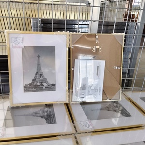 Wideway Cross-border Special Offer Modern Narrow-Edge Aluminum Alloy Photo <strong>Frame</strong> <strong>A3</strong> <strong>Gold</strong> A4 Black Tabletop/Wall-Mounted - Product Image 1