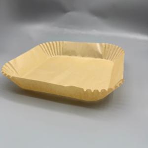 Papier sulfurisé carré avec poignée pour friteuse à air, imprimable sur une face, en silicone, résistant à l'huile pour la cuisson et la pâtisserie - Product Image 2