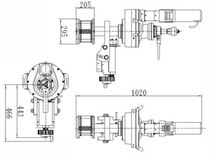 Machine à chanfreiner les tuyaux ISE-630-2 pour tuyaux de diamètre 300-600 mm, épaisseur de paroi inférieure à 75 mm - Product Image 4