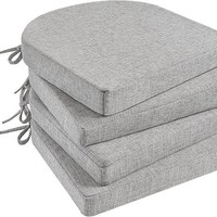 Coussin de chaise en forme de fer à cheval 45D coussin de dossier de siège antidérapant épaissi haute densité mousse à mémoire bureaux usage domestique 1 pièce
