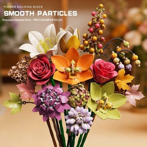 13121 Orchidée Éternelle <span class=keywords><strong>de</strong></span> Banquet d'Automne, Plante en <span class=keywords><strong>Pot</strong></span> en Plastique, Blocs <span class=keywords><strong>de</strong></span> Construction à Petites Particules pour Assemblage DIY, Jouet Transfrontalier - Product Image 4