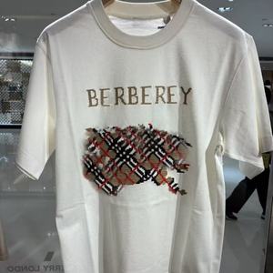 High quality Luxury Designer Men's Clothing Outdoor Sports Checkered <b>Patchwork</b> Classic Men's T-<b>Shirts</b> Fashion Youth T-<b>Shirts</b> - Product Image 2