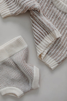 Ensemble tricoté en coton personnalisé pour nouveau-nés unisexe simple pour bébé gros pull en tricot barboteuse à bulles décontracté hiver Onesie tricots